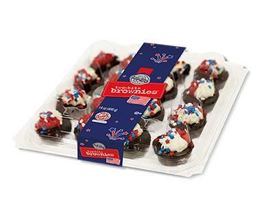 Two-Bite 
 Patriotic Mini Brownies