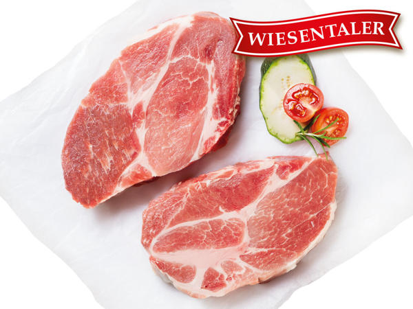 WIESENTALER Frische österreichische Schweine-Schopfsteaks