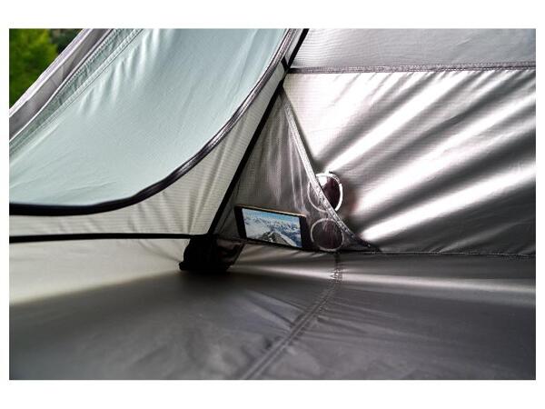 Trekingový stan pro 2 osoby aqua grey