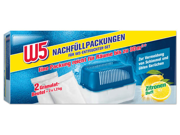 W5 Raum-Entfeuchter Nachfüllpackungen