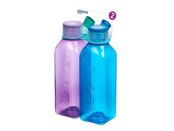 Lunch box, lunch box with bottle or bottles, 2 pieces