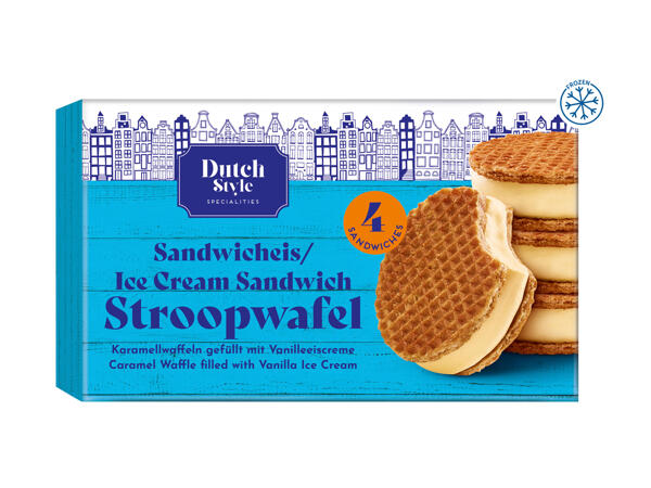 Dutch Style Ice Cream Sandwich Stroopwafel