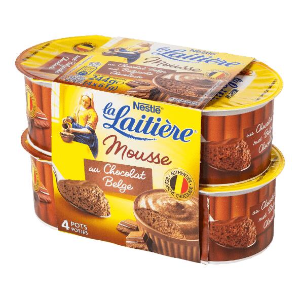 Mousse au chocolat La Laitière, 4 pcs