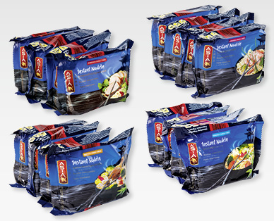 Piatti asiatici istantanei a base di noodles ASIA