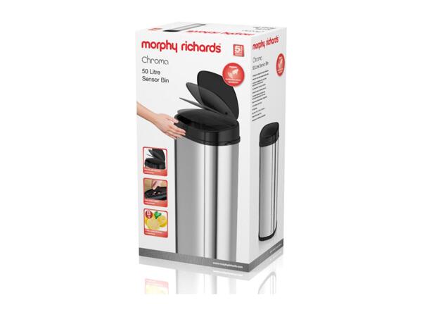 Morphy Richards 50L Square Sensor Bin