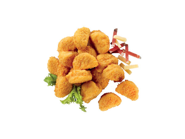 Chicken Nuggets with Cheese and Speck