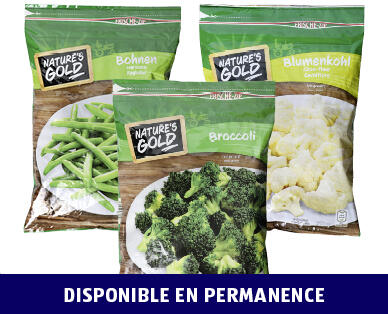 NATURE'S GOLD
HARICOTS/BROCOLI/CHOU-FLEUR