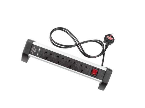 3 Socket Aluminium Pop-up Power Socket