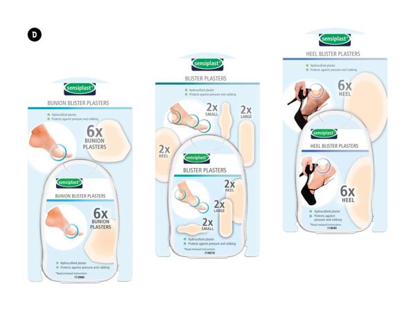 SENSIPLAST(R)/​TOPMOVE(R) Ørepropper/Rejseartikler/Behandlingssæt/Vabelplaster
