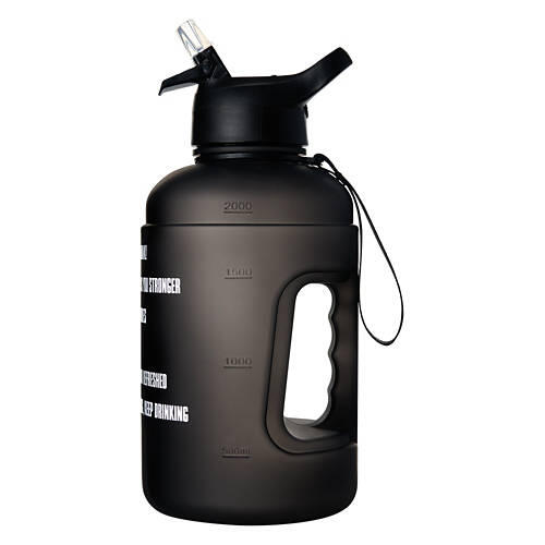 Hydration Tracker Water Bottle, Black