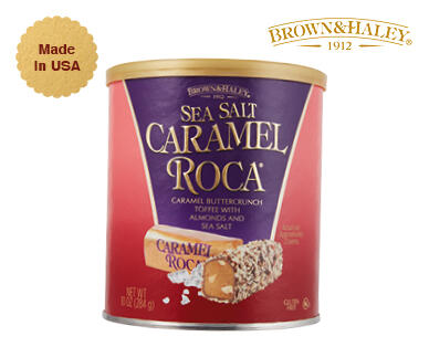 Brown & Haley Sea Salt Caramel Roca or Dark Chocolate Peppermint Roca