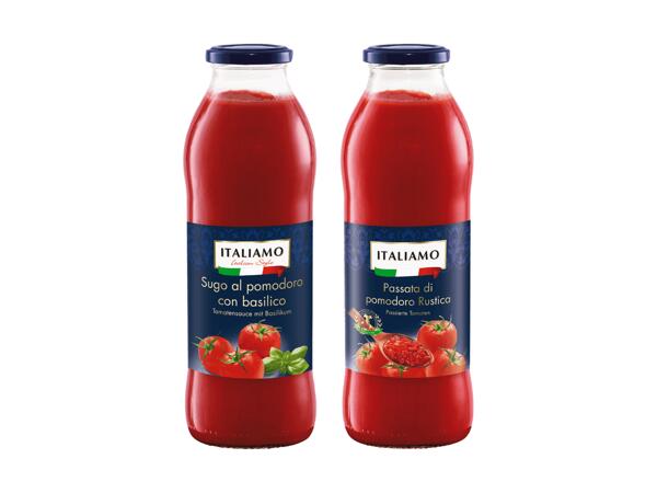 Passierte Tomaten oder Tomatensauce