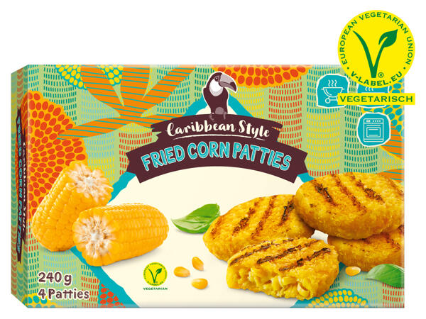 Frittierte Mais-Patties