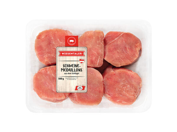 Frische Schweine-Medaillons