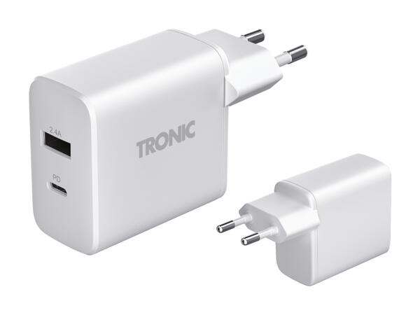 TRONIC(R) Dobbelt USB-oplader