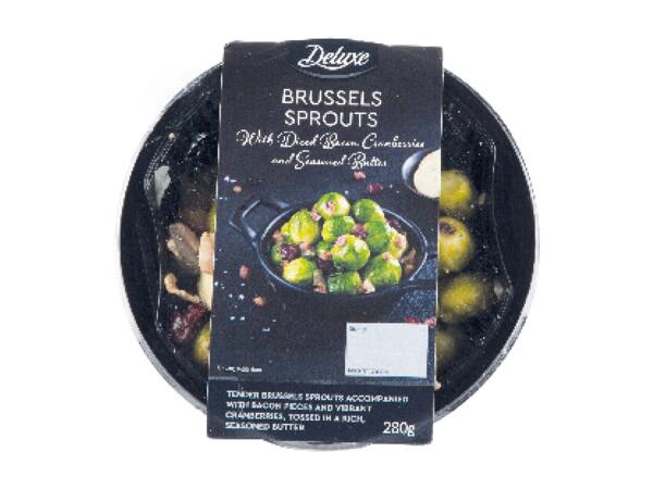 Brussel Sprouts with Bacon and Cranberries