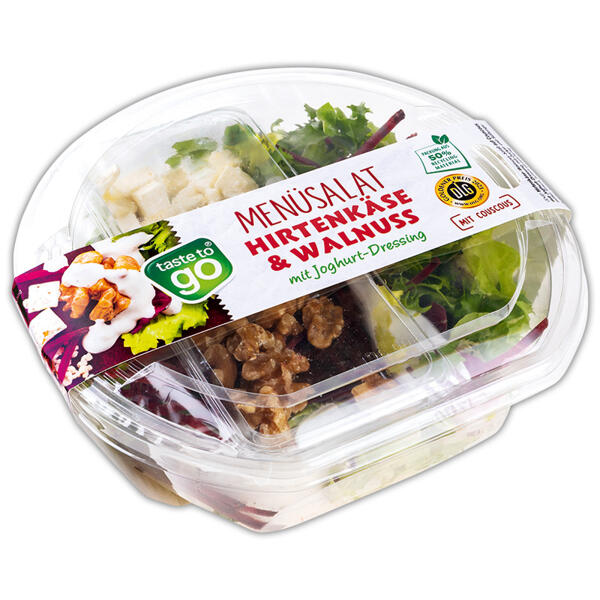 Menüsalat mit Dressing