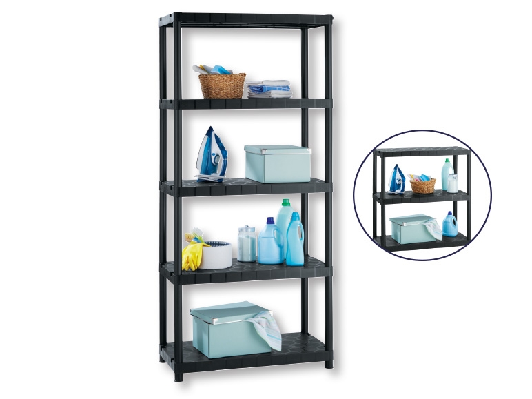 Ordex 5 Tier Plastic Shelf Unit