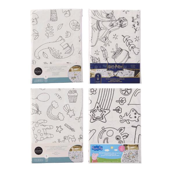 HOME CREATION(R)/HARRY POTTER(R)/PEPPA PIG(R) Nappe en papier à colorier
