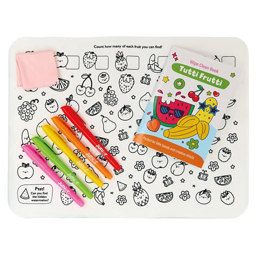 On-The-Go Reusable Activity Mat - Fruit