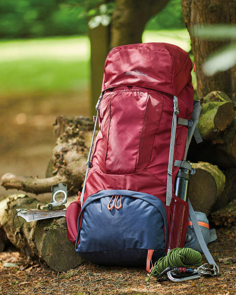 65L Red Trekking Backpack