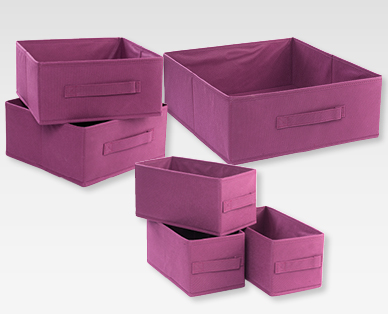 MY LIVING STYLE Textil-Ordnungsboxen-Set