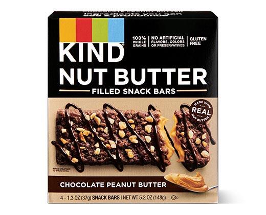 KIND 
 Nut Butter Filled Bars Choc PB or Honey Almond Butter