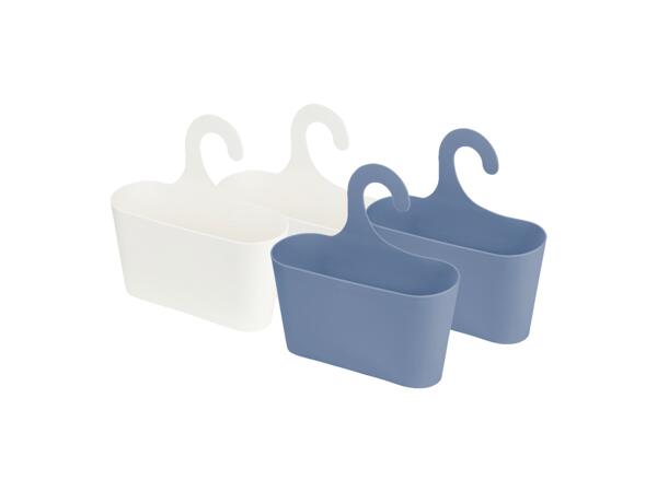 Multifunktionell förvaringskorg, 2-pack