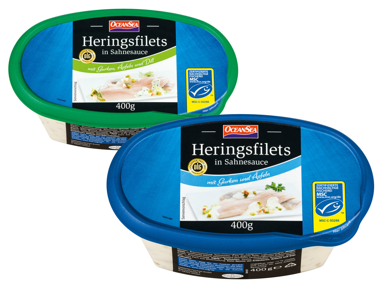 OCEAN SEA Sahne-Heringsfilets