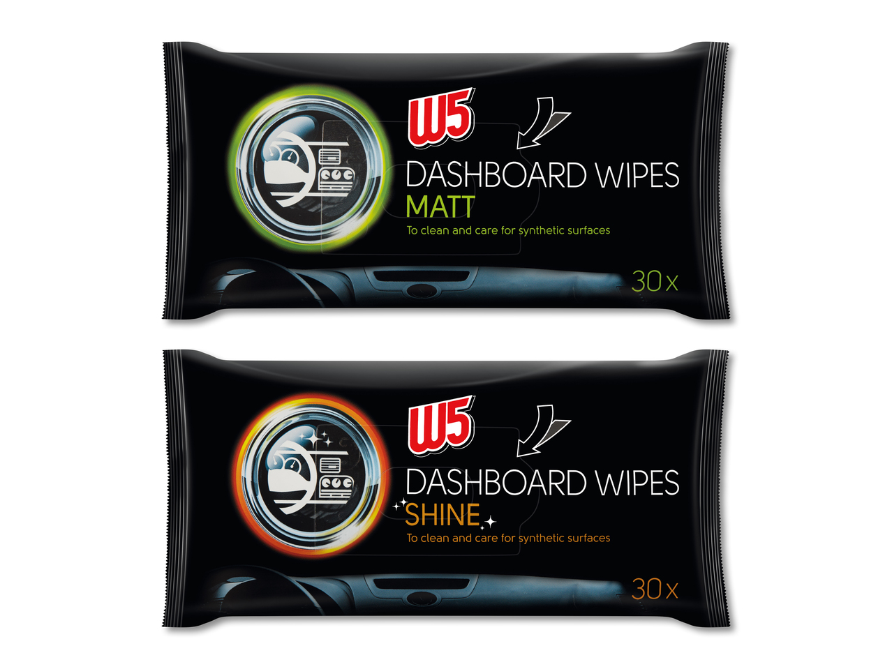 Lingettes pour tableau de bord