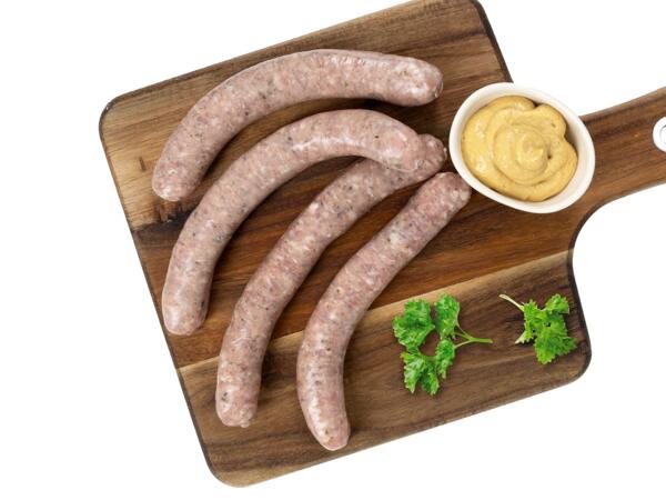 Frische rohe Bratwurst