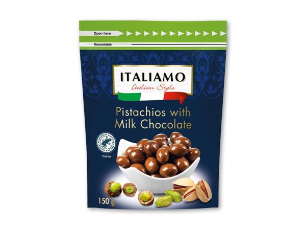 Chokoladeovertrukne pistacienødder