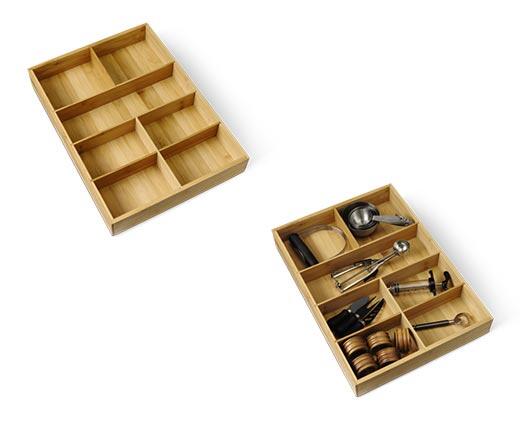 Huntington Home 
 Bamboo Kitchen Drawer Organizer