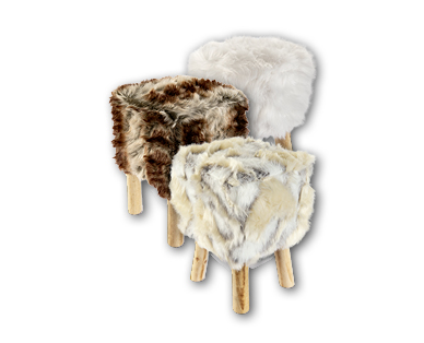 Tabouret en fourrure