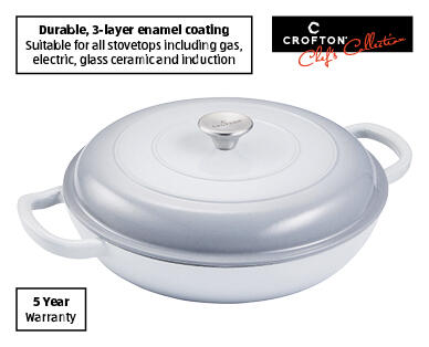 Cast Iron French Pan 3.3L – Purple or Grey