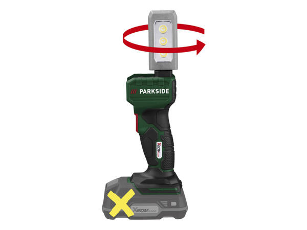 PARKSIDE(R) Aku ruční LED reflektor PLHLA 20-Li A1 / PLHLA 20-Li C1 – bez akumulátoru a nabíječky