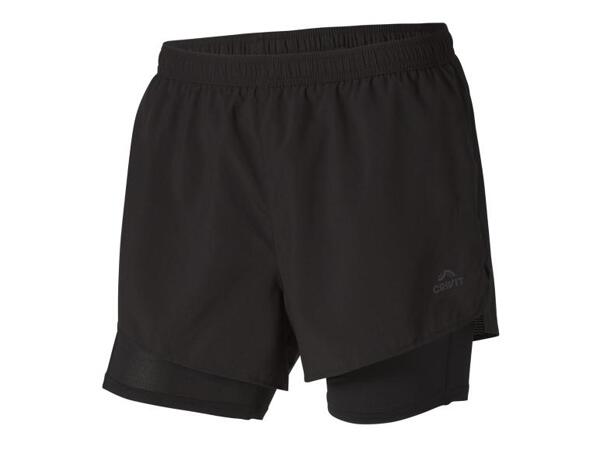 Herren Funktionsshorts mit Innenhose in Radler-Form