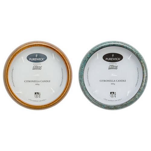 Citronella Glazed Ceramic Candle