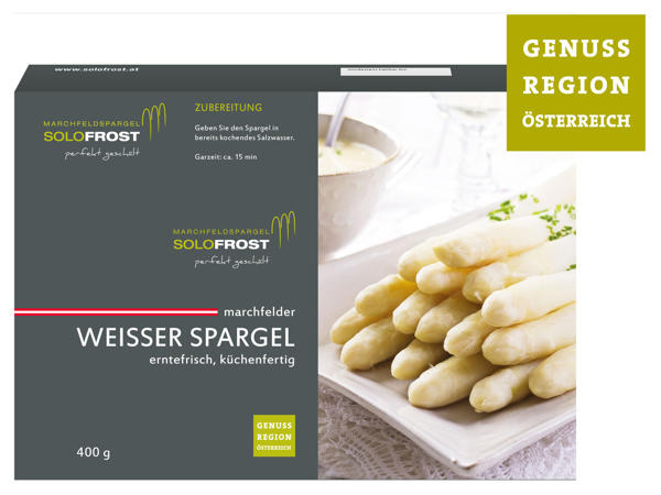GENUSS REGION ÖSTERREICH Solo Frost Marchfelder Spargel