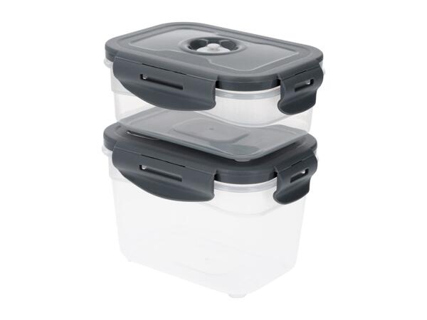 Silvercrest Vacuum Food Storage Container Set - 2 Pack