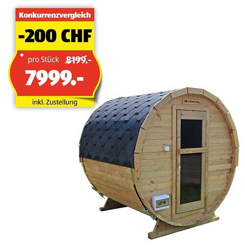 SONNENKÖNIG Fasssauna Thermo Pinie 4