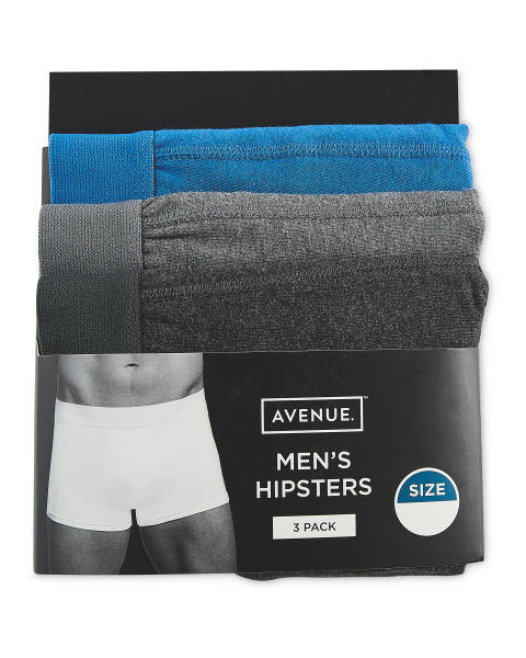 Blue and Grey Hipsters 3 Pack