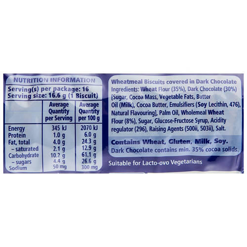 Digestives Dark Chocolate 266g