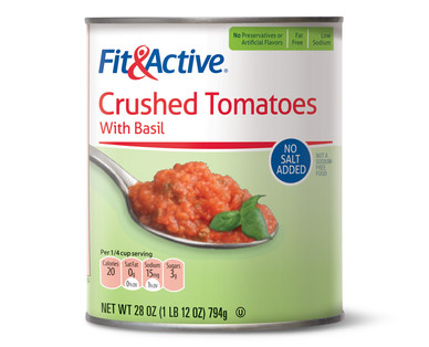 Fit & Active Unsalted Crushed Tomatoes With Basil