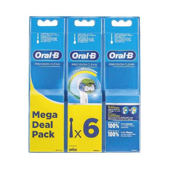 ORAL-B(R) Opzetborsteltjes Precision Clean, 6 st.