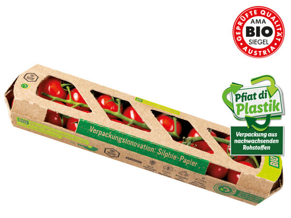 Bio-Cherrystrauchtomaten aus Oberösterreich