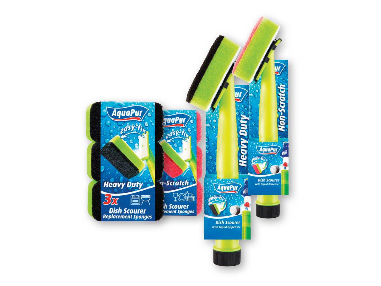 AQUAPUR Heavy Duty/ Non-Scratch Dish Scourers