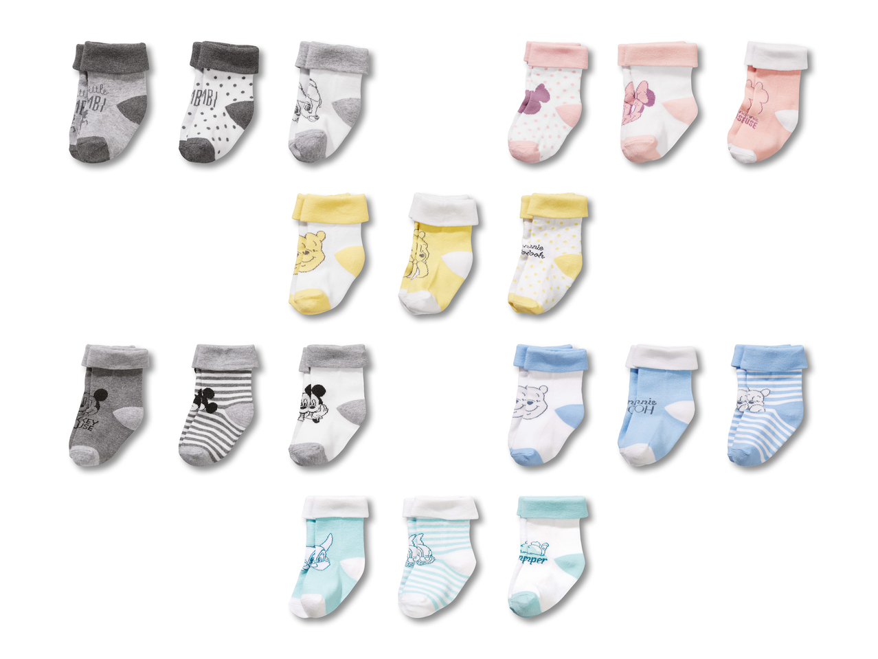 Socquettes pour bébé, 3 paires1