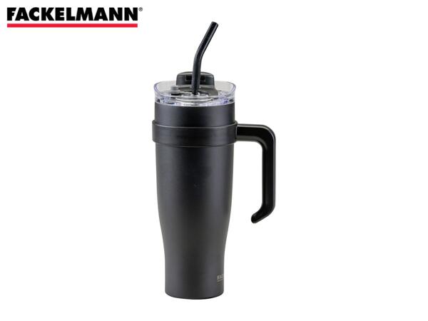 Fackelmann 1.2L Black Insulated Tumbler