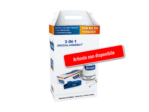 Set per tabacco trinciato Winston blu (Articolo non disponibile)